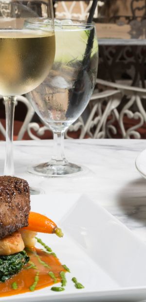 Ayres Hotel Costa Mesa Steak and Ahi Dishes