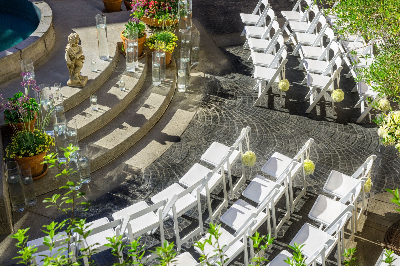 Ayres Hotel Costa Mesa Aerial View Wedding Ceremony 
