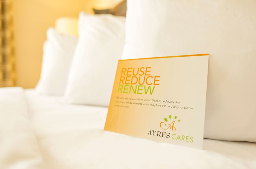 Ayres Hotel Orange Bed Green Initiatives